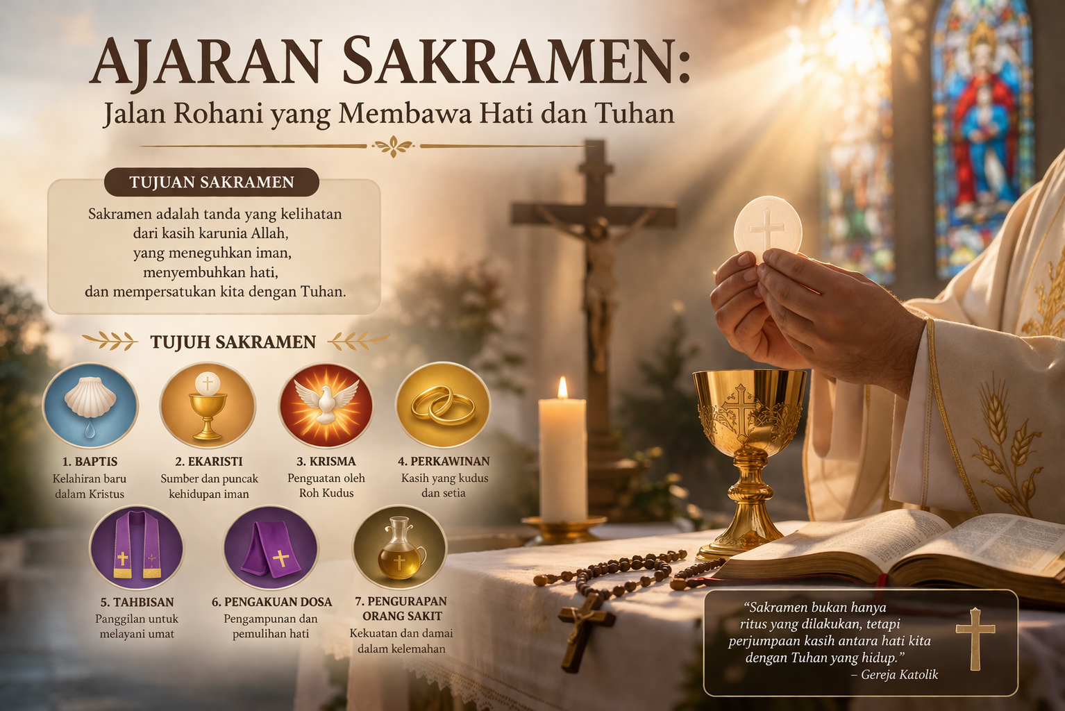 Ajaran Sakramen: Jalan Rohani yang Membawa Hati dan Tuhan