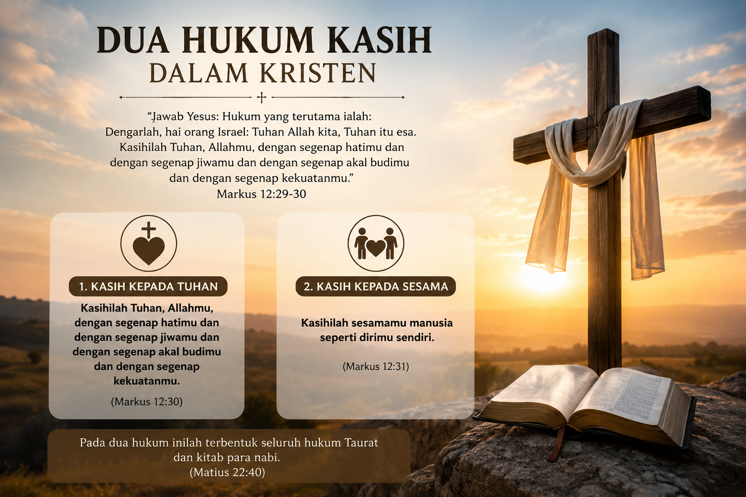 Makna Mendalam Dua Hukum Kasih dalam Perspektif Kristen